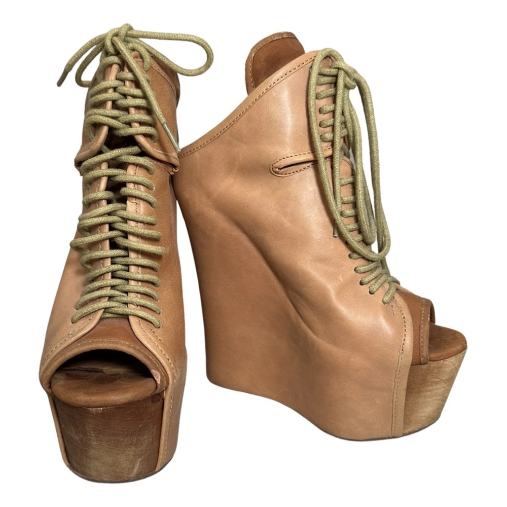 Jeffery Campbell vintage leather platform size 6